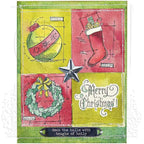 Tim Holtz Cling Rubber Stamps MINI BLUEPRINTS FIVE 5 cms170 stocking