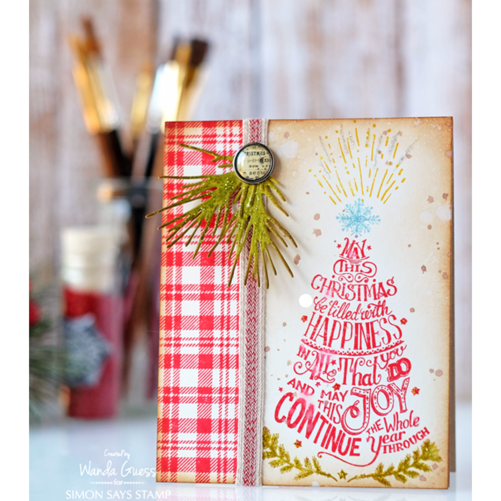 Tim Holtz Cling Rubber Stamps MINI DOODLE GREETINGS CMS287 tree