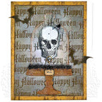 Tim Holtz Cling Rubber Stamps MINI HALLOWEEN 3 CMS140 skull