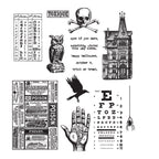 Tim Holtz Cling Rubber Stamps MINI HALLOWEEN #5 CMS275