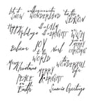 Tim Holtz Cling Rubber Stamps MINI HANDWRITTEN HOLIDAYS CMS211