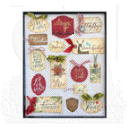 Tim Holtz Cling Rubber Stamps MINI HANDWRITTEN HOLIDAYS CMS211 tags