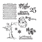 Tim Holtz Cling Rubber Stamps MINI HOLIDAYS 3 THREE CMS114