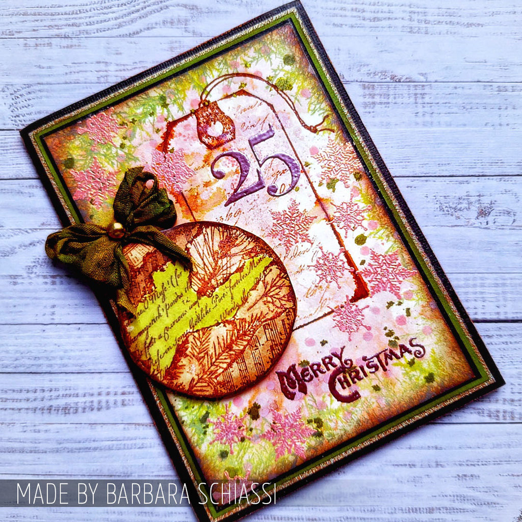 Tim Holtz Cling Rubber Stamps MINI HOLIDAYS 3 THREE CMS114 ornament