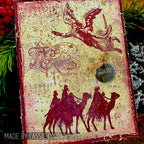Tim Holtz Cling Rubber Stamps MINI HOLIDAYS 4 CMS142 peace