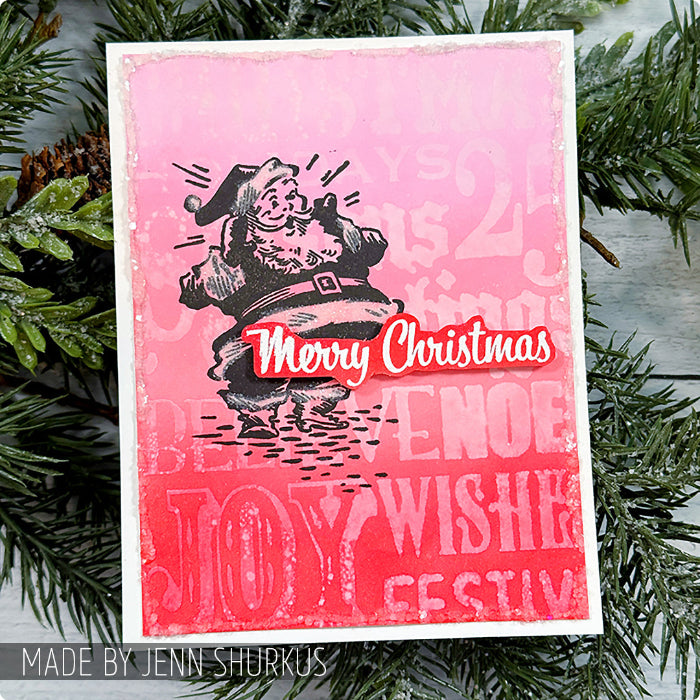 Tim Holtz Cling Rubber Stamps MINI HOLIDAYS 4 CMS142 santa
