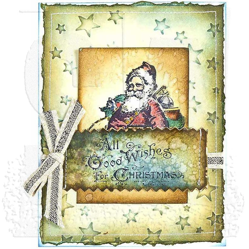 Tim Holtz Cling Rubber Stamps MINI HOLIDAYS 5 cms177 good wishes
