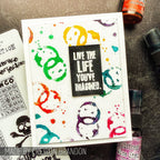 Tim Holtz Cling Rubber Stamps MINI MUSE CMS063 circles