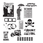 Tim Holtz Cling Rubber Stamps MINI MUSE CMS063