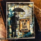 Tim Holtz Cling Rubber Stamps MINI MUSE CMS063 umbrella