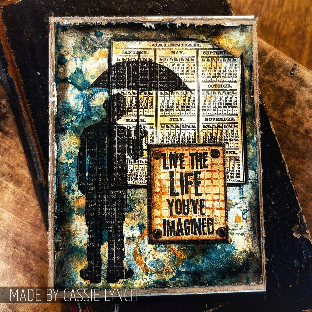 Tim Holtz Cling Rubber Stamps MINI MUSE CMS063 umbrella