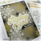 Tim Holtz Cling Rubber Stamps  MINI WEATHERED WINTER CMS246 gold letters | color-code:ALT01