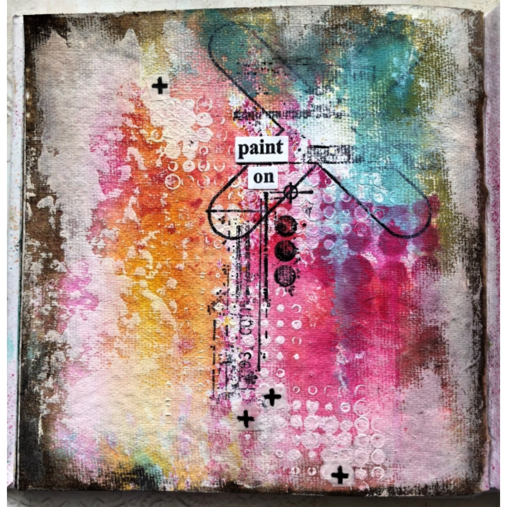 Tim Holtz Cling Rubber Stamps MIXED MEDIA 2 CMS261 paint on