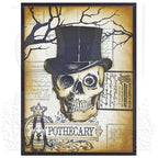 Tim Holtz Cling Rubber Stamps MR BONES CMS345 apothecary