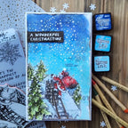 Tim Holtz Cling Rubber Stamps MUSIC AND ADVERT CMS358 trees