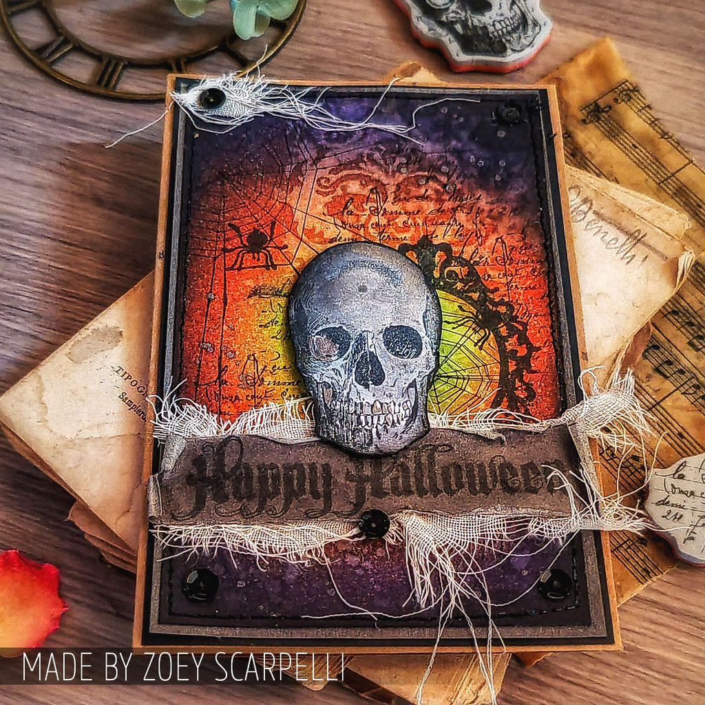 Tim Holtz Cling Rubber Stamps Mini Halloween 3 cms140 danger