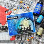 Tim Holtz Cling Rubber Stamps Mini Halloween 3 cms140 full moon