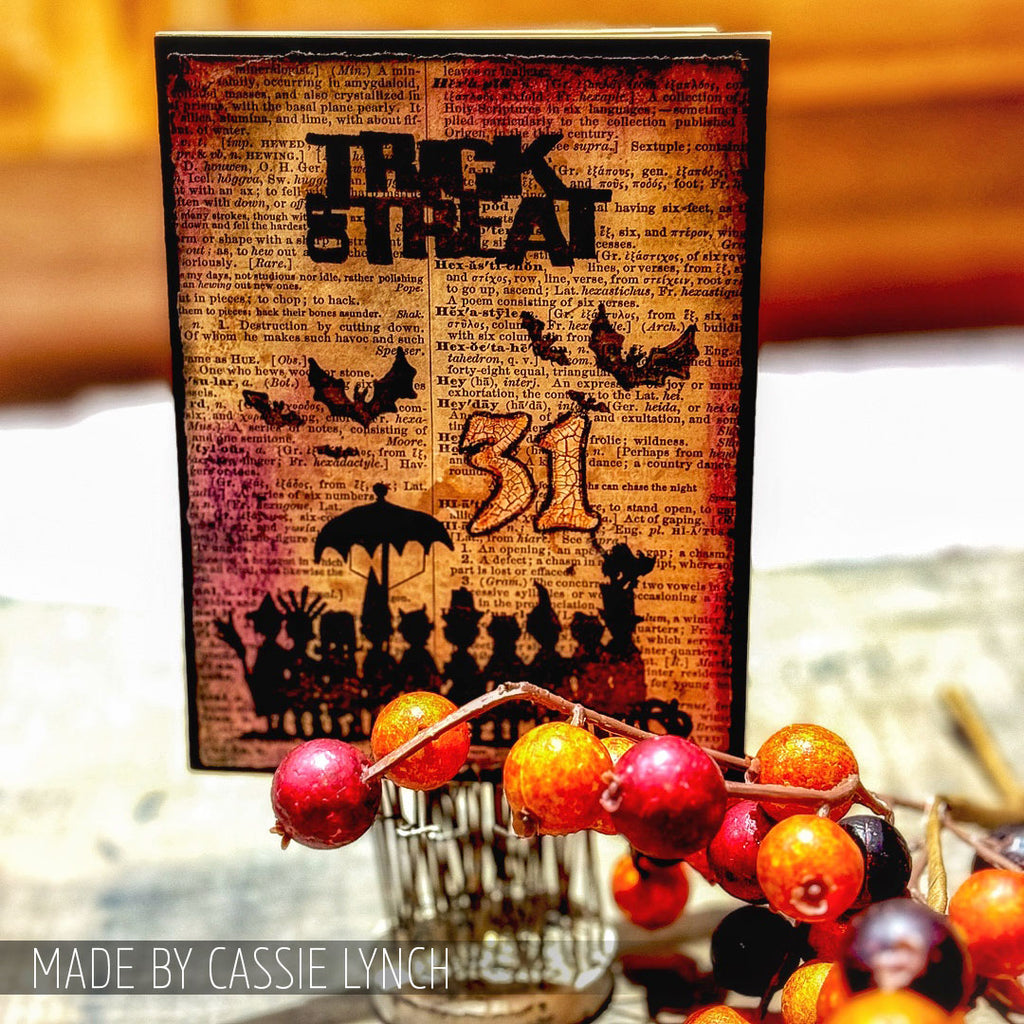 Tim Holtz Cling Rubber Stamps Mini Halloween 3 cms140 treat