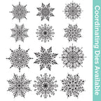 Tim Holtz Cling Rubber Stamps Mini Swirly Snowflakes cms320