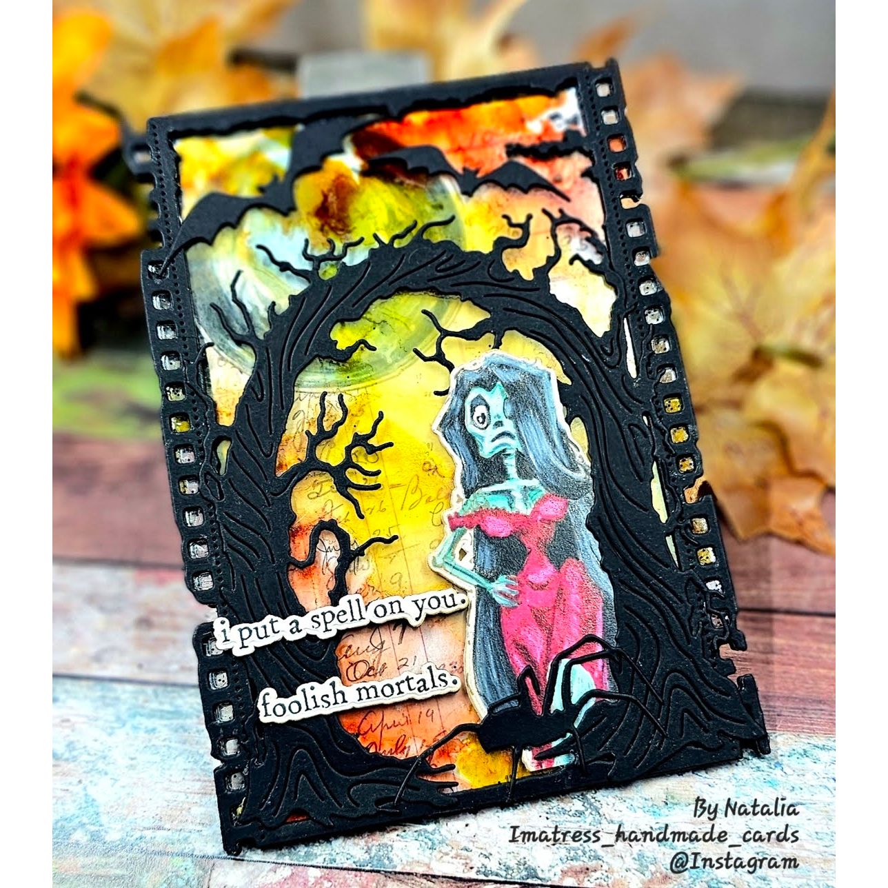 Tim Holtz Cling Rubber Stamps Monster Reunion cms381 scary forest card natalia