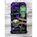 Tim Holtz Cling Rubber Stamps Monstrous CMS307 green monster tag meihsia liu | color-code:ALT01