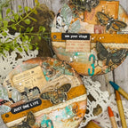 Tim Holtz Cling Rubber Stamps Moth Study cms436 use you wings card natasha vacca