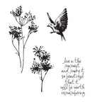 Tim Holtz Cling Rubber Stamps NATURE'S MOMENTS CMS001