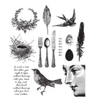 Tim Holtz Cling Rubber Stamps NATURE WALK cms181