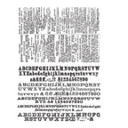 Tim Holtz Cling Rubber Stamps NEWSPRINT AND TYPE CMS266