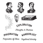 Tim Holtz Cling Rubber Stamps NOBLE GENT CMS301