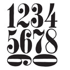 Tim Holtz Cling Rubber Stamps NUMERIC cms161