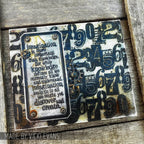 Tim Holtz Cling Rubber Stamps Nature's Discovery cms049 numbers