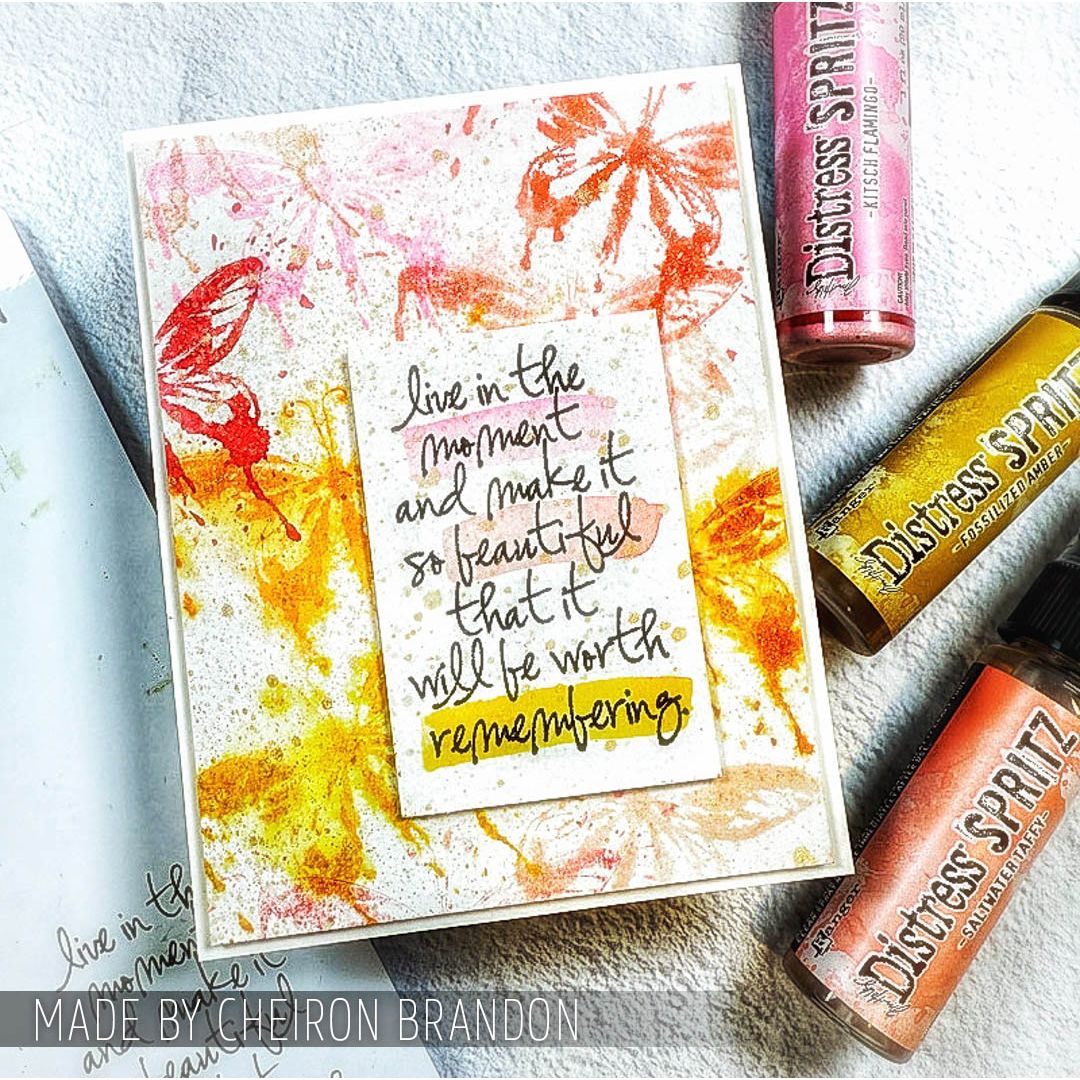 Tim Holtz Cling Rubber Stamps Nature's Moment cms001 remember