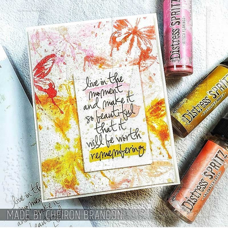 Tim Holtz Cling Rubber Stamps Nature's Moment cms001 remembering