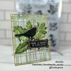 Tim Holtz Cling Rubber Stamps Nature's Wonder cms343 black bird