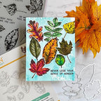 Tim Holtz Cling Rubber Stamps Nature's Wonder cms343 blue