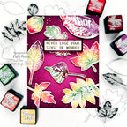 Tim Holtz Cling Rubber Stamps Nature's Wonder cms343 rainbow wonder