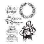 Tim Holtz Cling Rubber Stamps OLD FASHIONED CHRISTMAS cms175