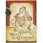 Tim Holtz Cling Rubber Stamps OLD FASHIONED CHRISTMAS cms175 santa