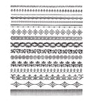 Tim Holtz Cling Rubber Stamps ORNATE TRIMS CMS326