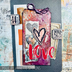 Tim Holtz Cling Rubber Stamps Odds and Ends cms100 love