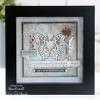 Tim Holtz Cling Rubber Stamps Ornate Trims cms326 grey