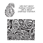 Tim Holtz Cling Rubber Stamps PAISLEY PRINTS CMS011
