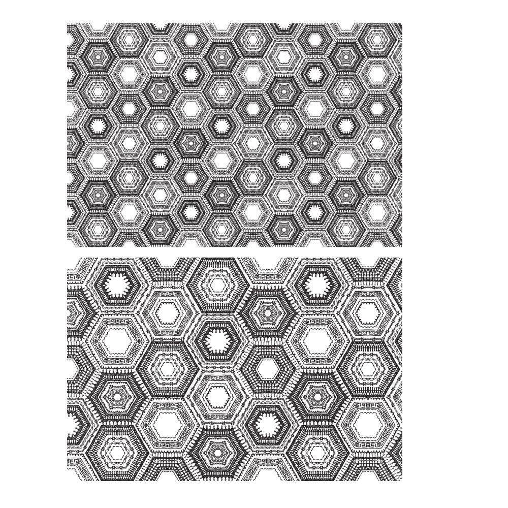 Tim Holtz Cling Rubber Stamps PATCHWORK CMS256