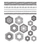 Tim Holtz Cling Rubber Stamps PATCHWORK PIECES CMS270