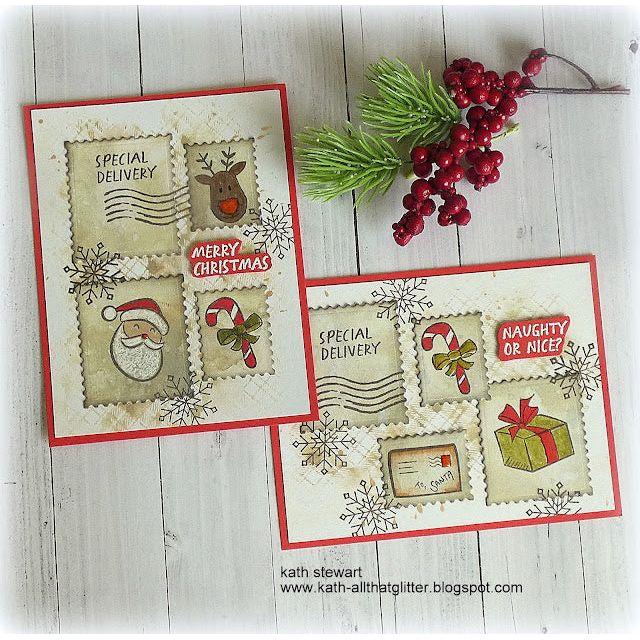 Tim Holtz Cling Rubber Stamps PERFECT PLAIDS CMS383 candy cane | color-code:ALT01