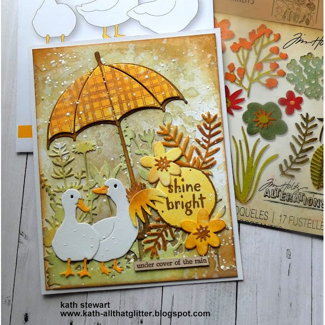 Tim Holtz Cling Rubber Stamps PERFECT PLAIDS CMS383 ducks | color-code:ALT03