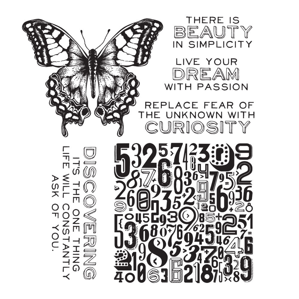 Tim Holtz Cling Rubber Stamps  PERSPECTIVE cms213