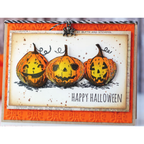Tim Holtz Cling Rubber Stamps PUMPKINHEAD CMS309 halloween