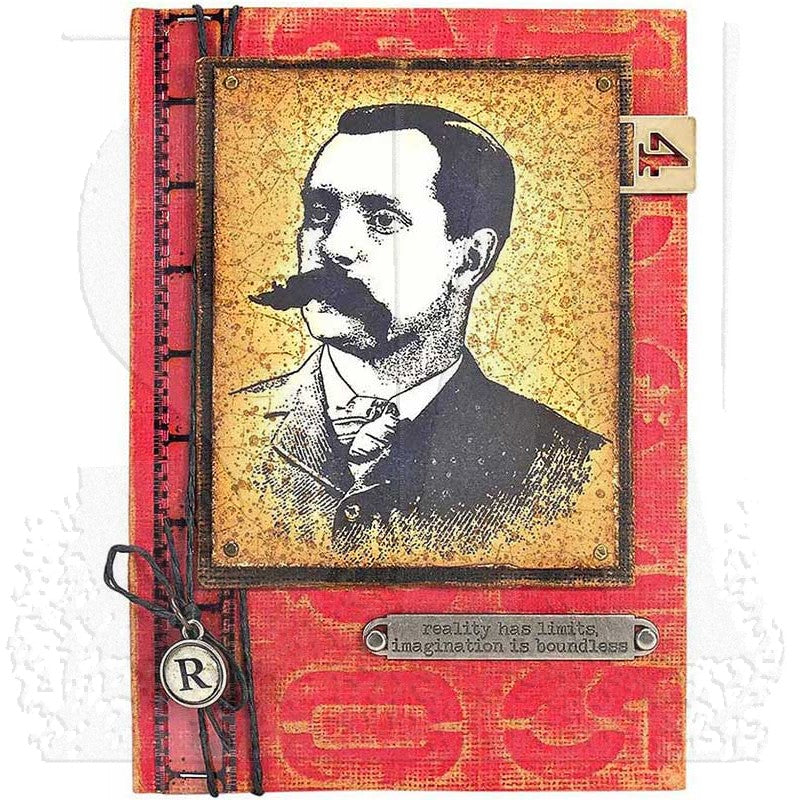 Tim Holtz Cling Rubber Stamps PURVEYOR cms187 mustache